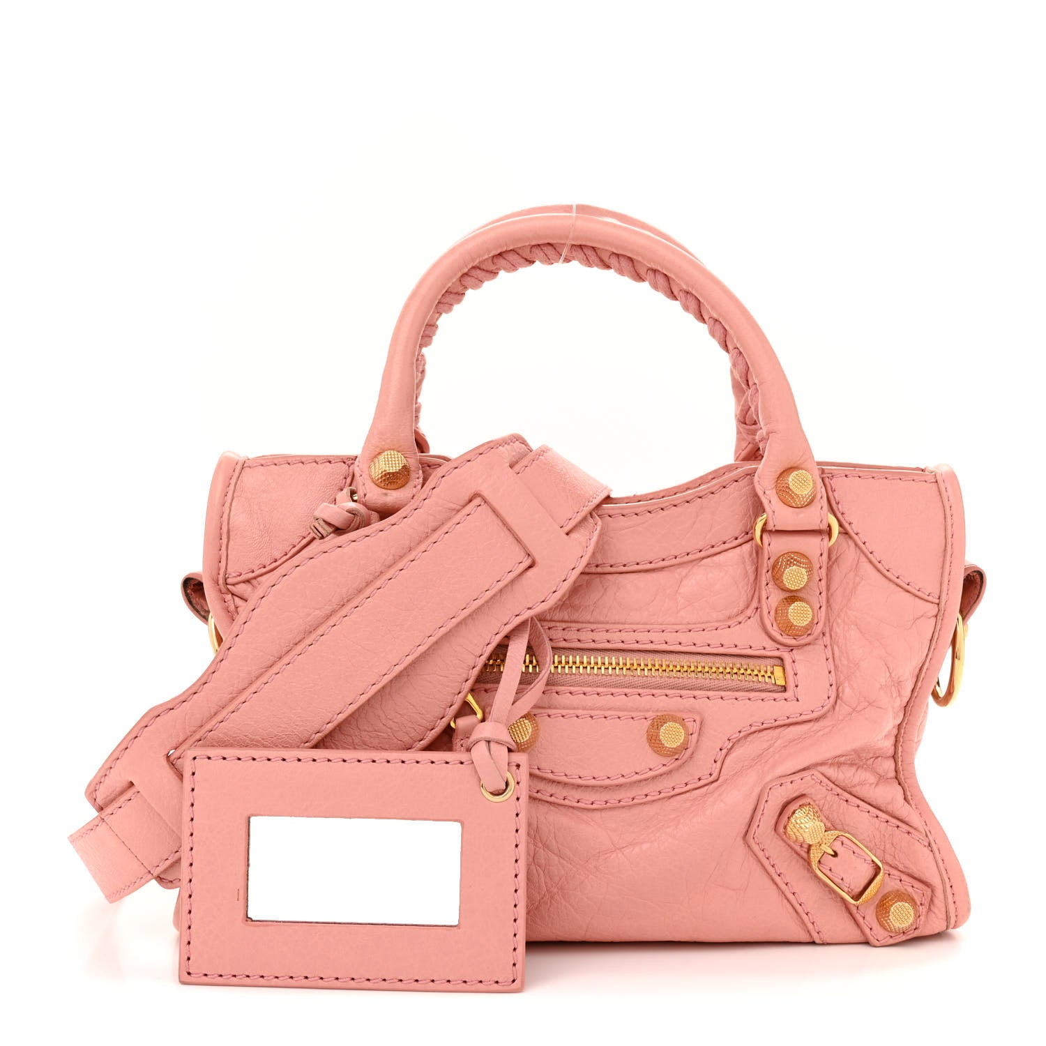 Balenciaga Agneau Giant 12 Gold Hardware Mini City Rose Peche 1 of 13