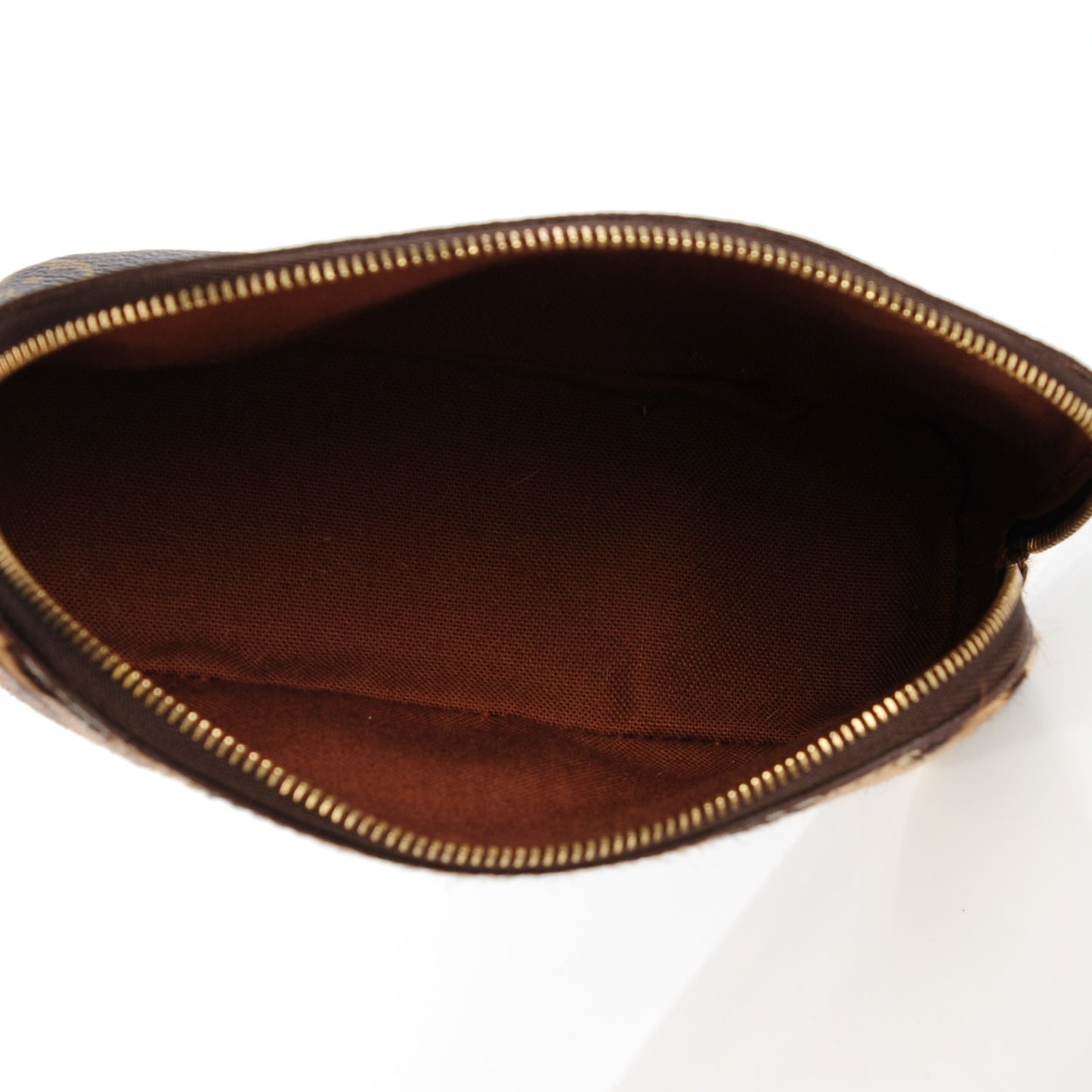 Monogram Leopard Print Pony Hair Azzedine Alaia Cosmetic Pouch