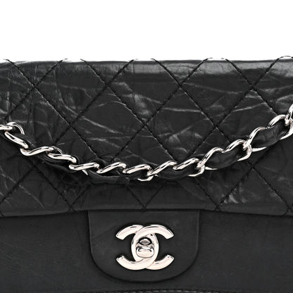 Chanel Aged Calfskin Quilted Medium Double Flap Black 8 of 15