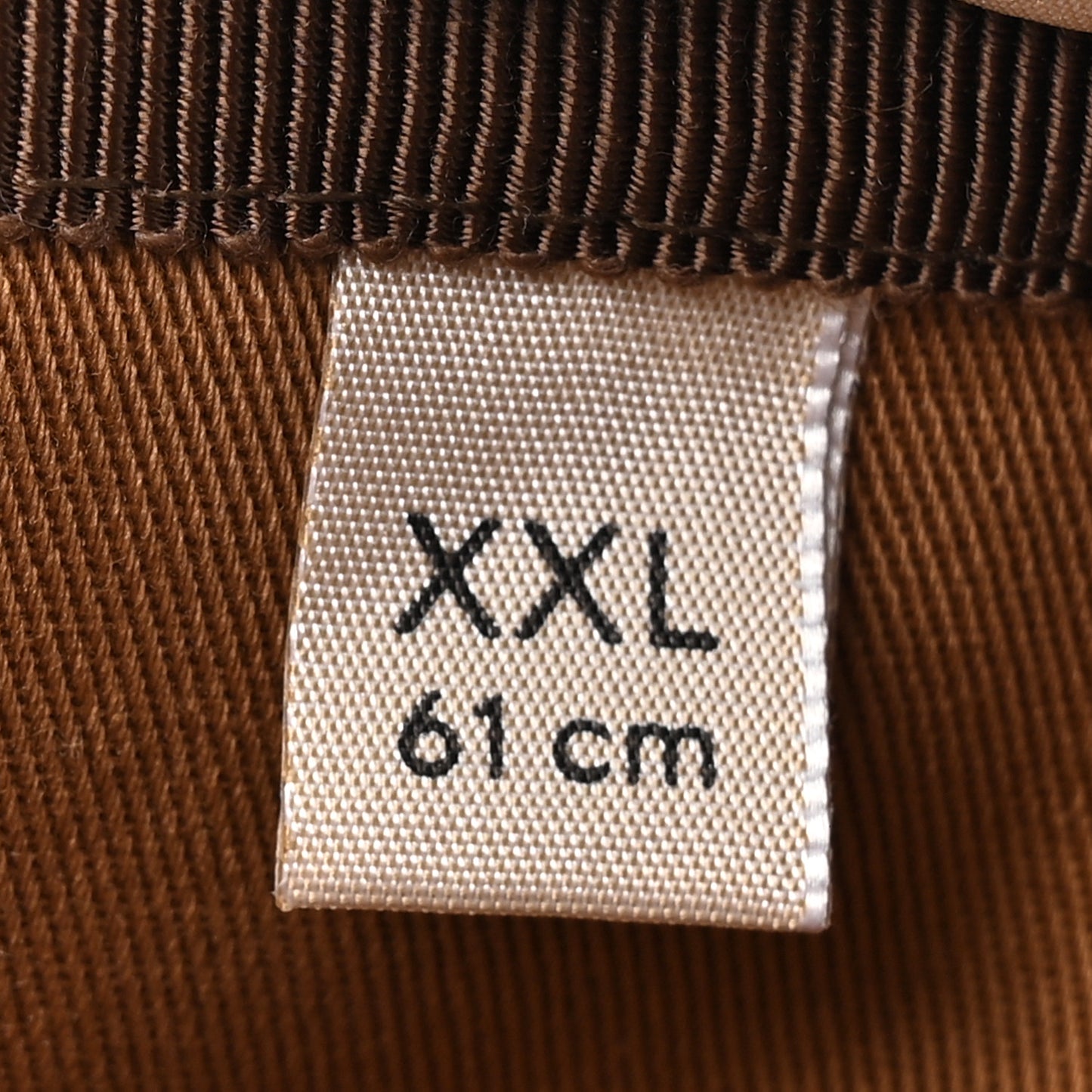 Monogram Textured Dollar Calfskin Zeno Baseball Hat XXL Beige