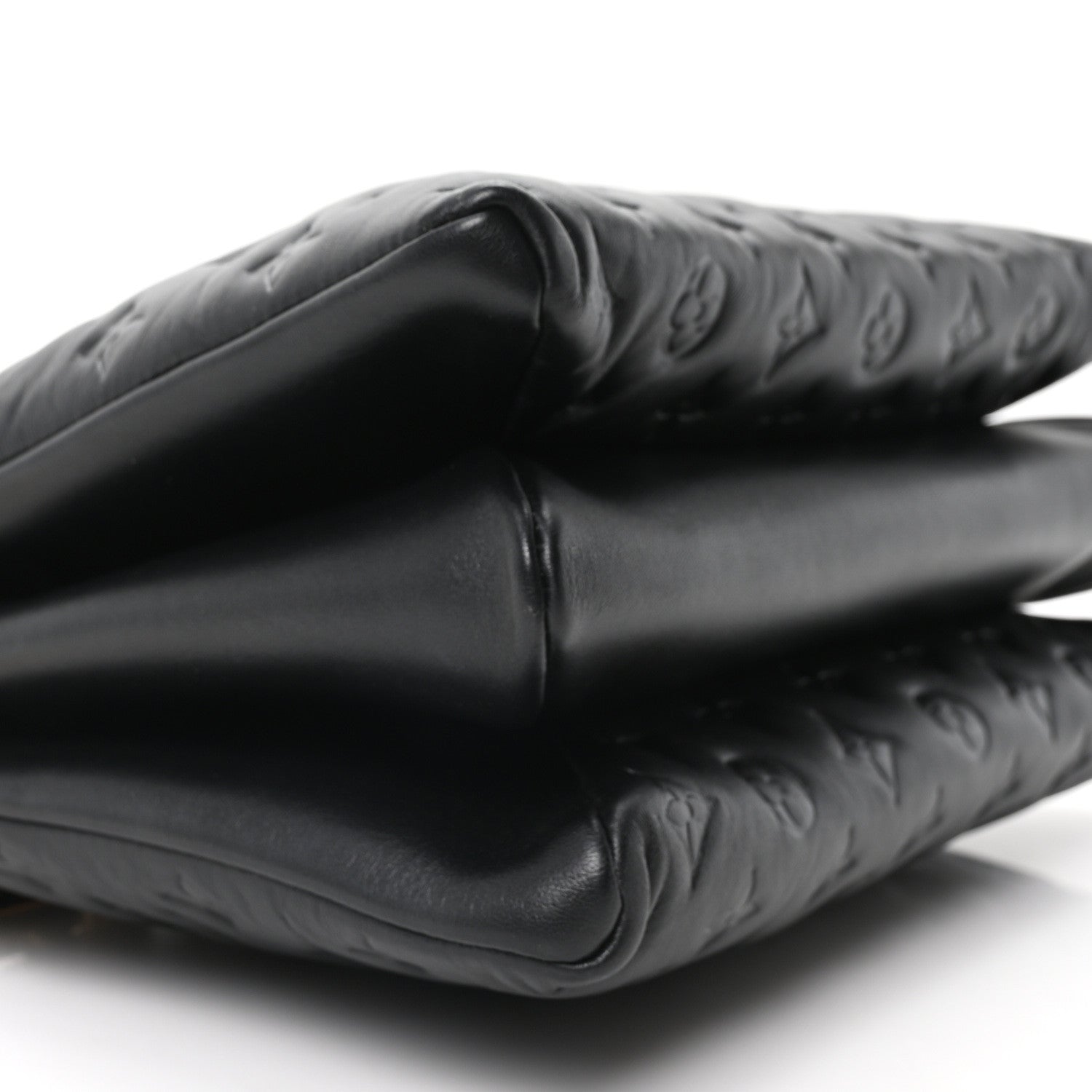 Louis Vuitton Lambskin Embossed Monogram Coussin MM Black 8 of 9