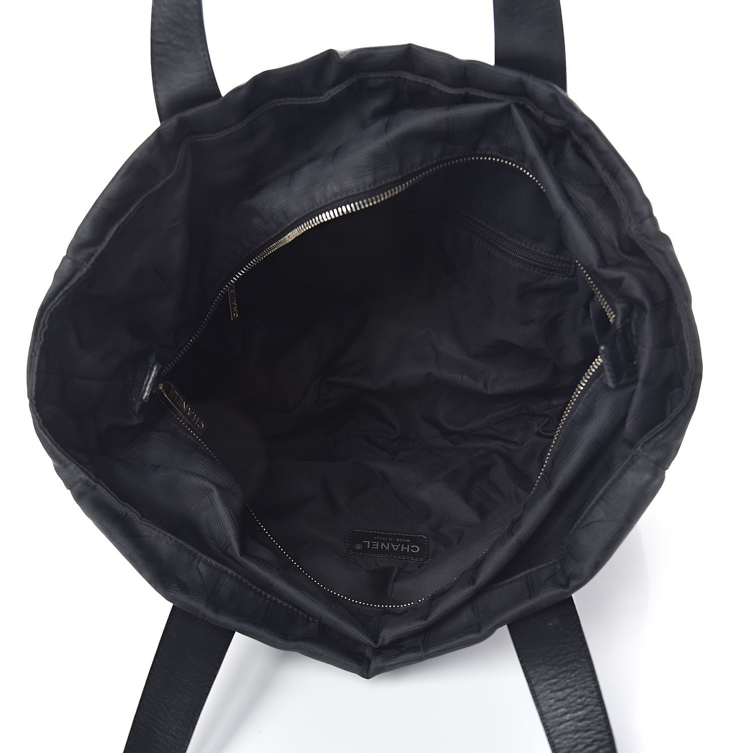 Chanel Nylon Large Travel Tote Black 5 of 13