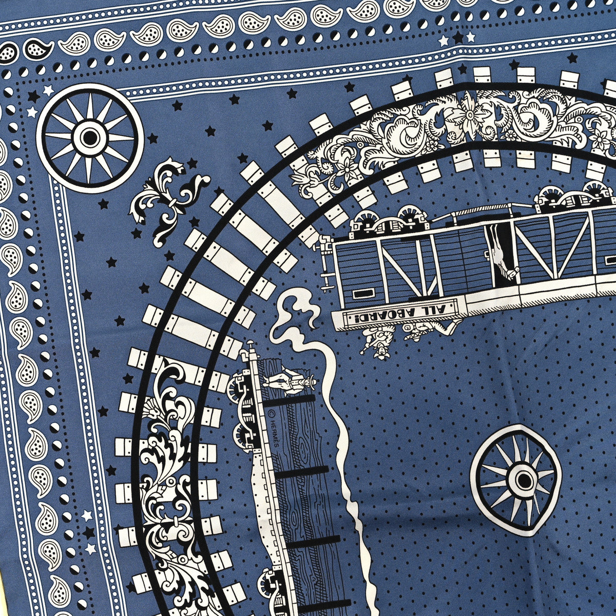 Silk All Aboard Bandana Scarf 55