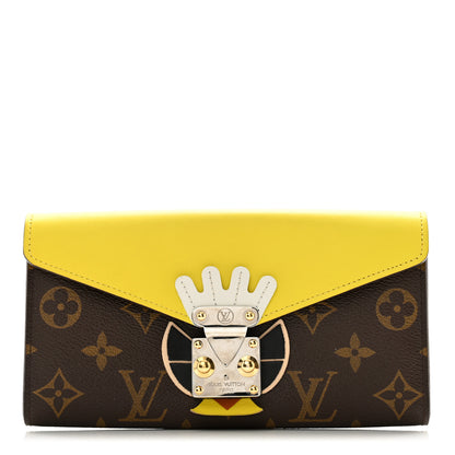 Louis Vuitton Monogram Tribal Mask Sarah Wallet Yellow 1 of 10