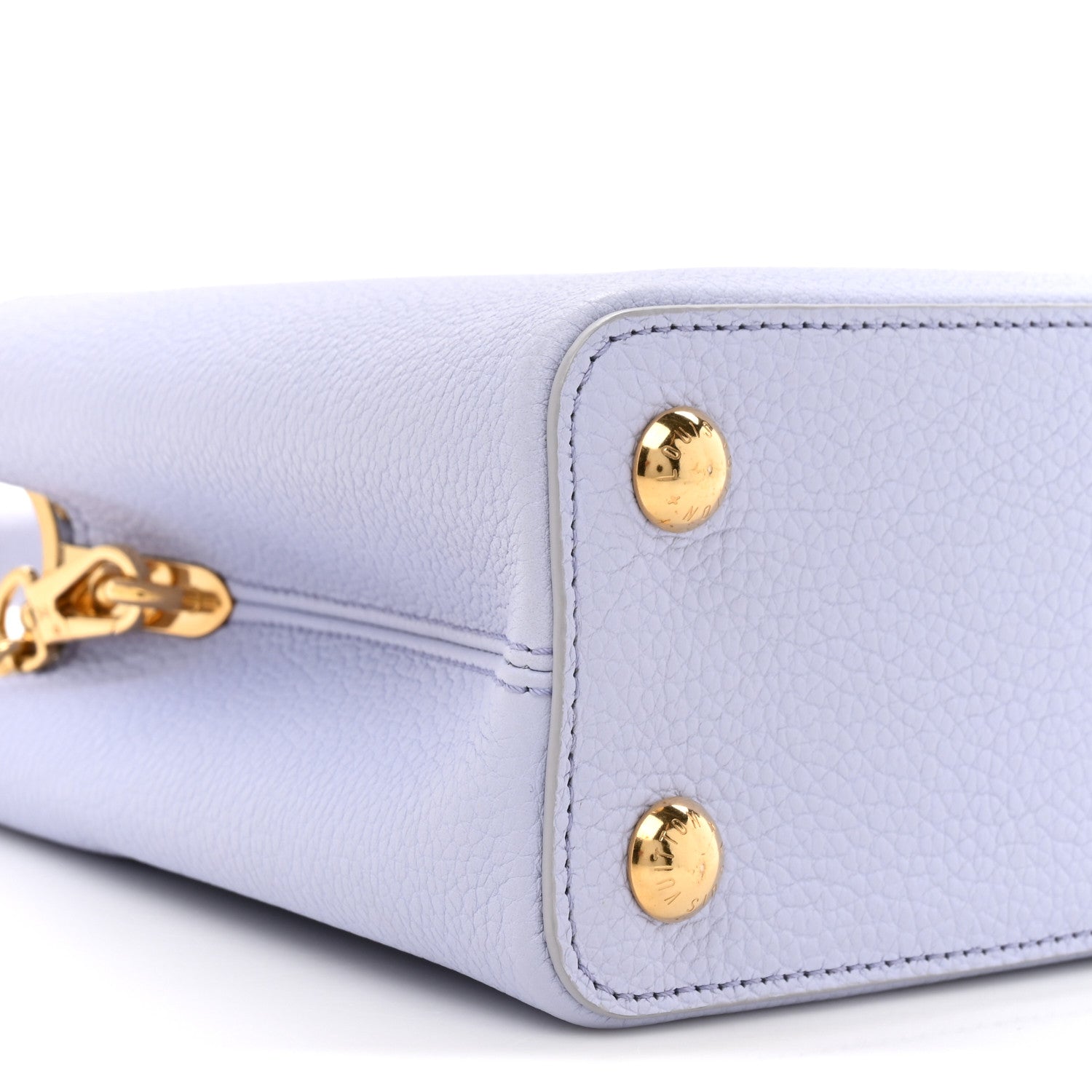 Louis Vuitton Taurillon Braided Chain Capucines BB Iris Creme 10 of 10