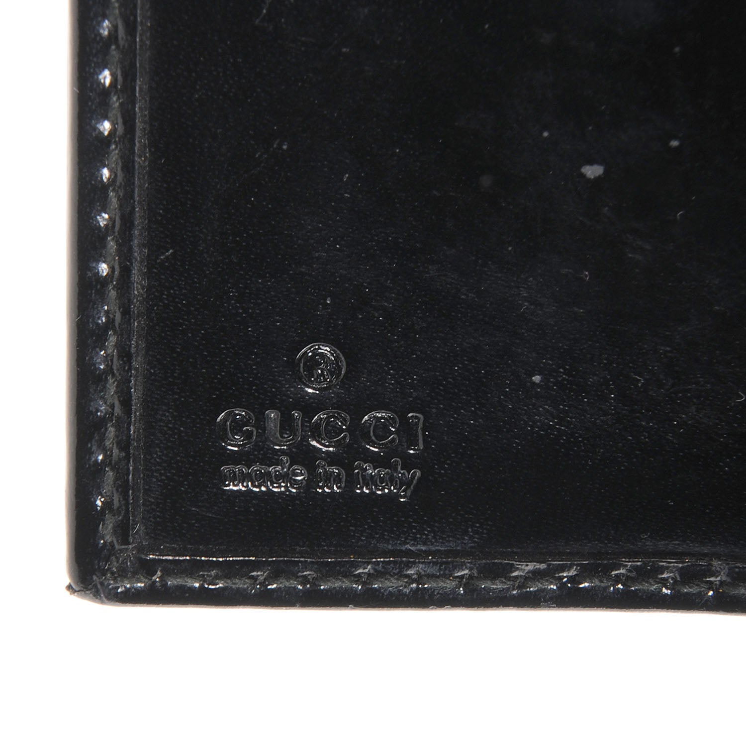 Gucci Imprime Monogram GG Pierce Tri Fold Wallet Black 6 of 7