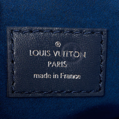 Louis Vuitton Lambskin Embossed Monogram Coussin PM Navy 8 of 11