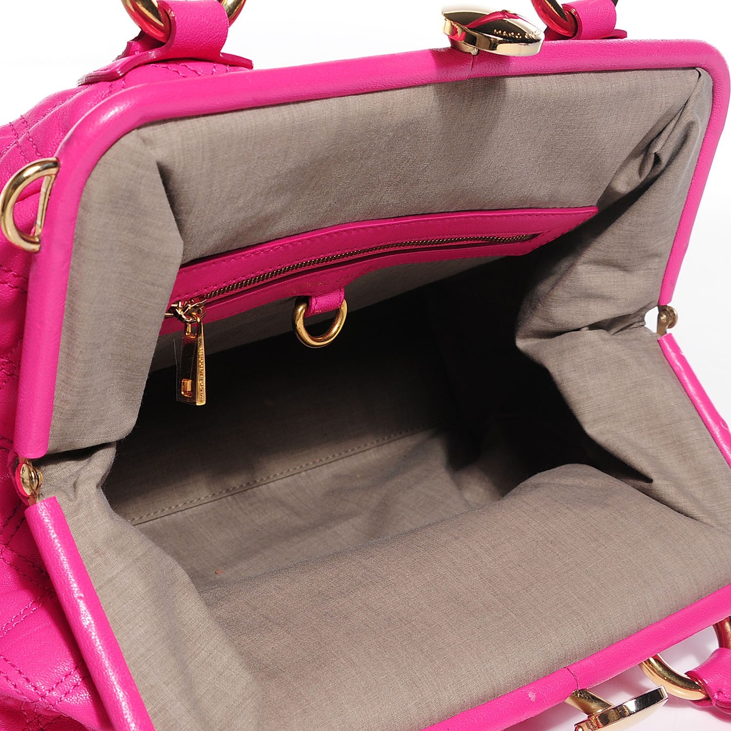 Marc Jacobs Calfskin Quilted Stam Fuchsia 7 of 7