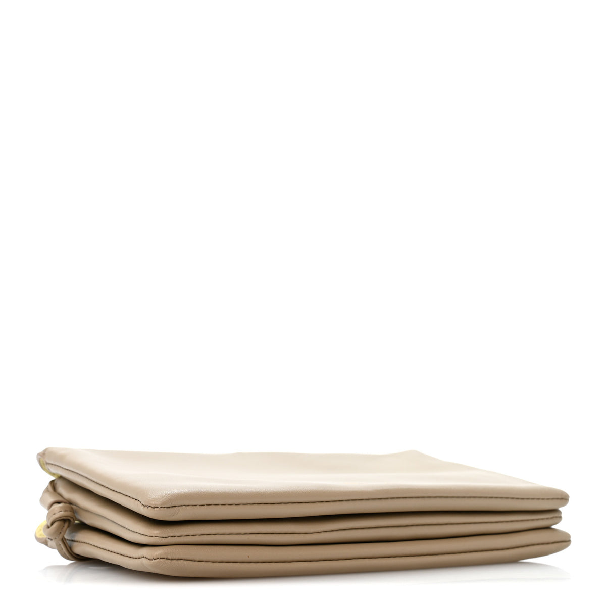 Smooth Lambskin Trio Flap Crossbody Bag Safari