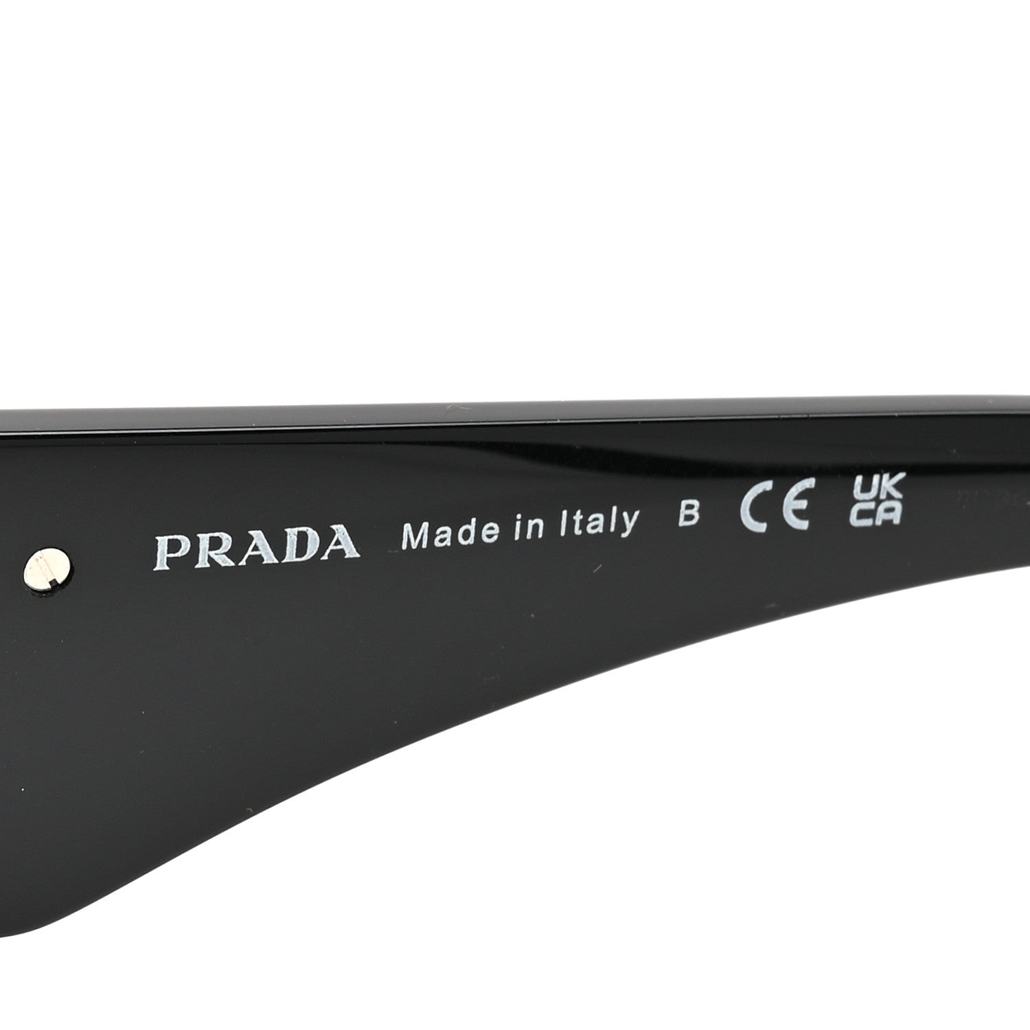 Prada Acetate Symbole Sunglasses SPR 13Z Black 6 of 8