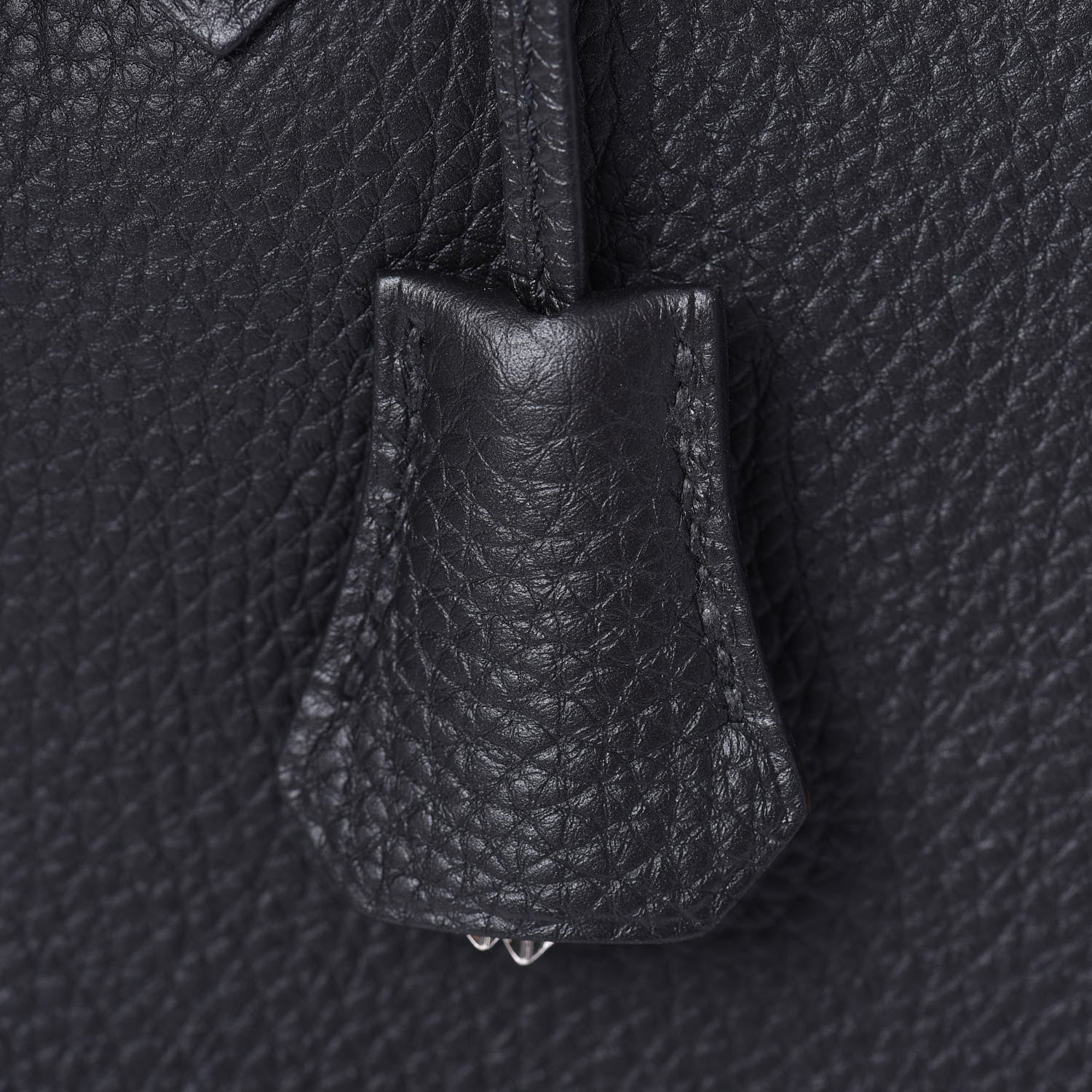 Hermes Togo Horseshoe Birkin 30 Black Etoupe 14 of 33