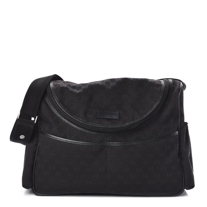 Gucci Monogram Large Diaper Bag Black 1 of 12