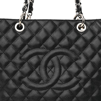 Chanel Caviar Quilted Grand Shopping Tote GST Black 8 of 20