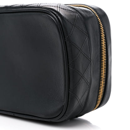Chanel Lambskin Vanity Cosmetic Case Black 9 of 9