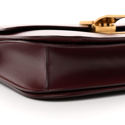 Celine Box Calfskin Medium Classic Box Flap Bag Burgundy 9 of 14