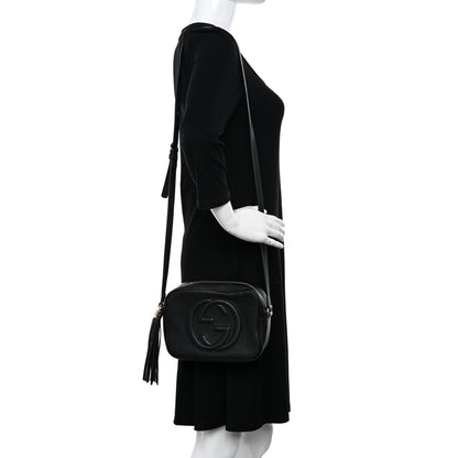 Gucci Pebbled Calfskin Small Soho Disco Bag Black 3 of 12