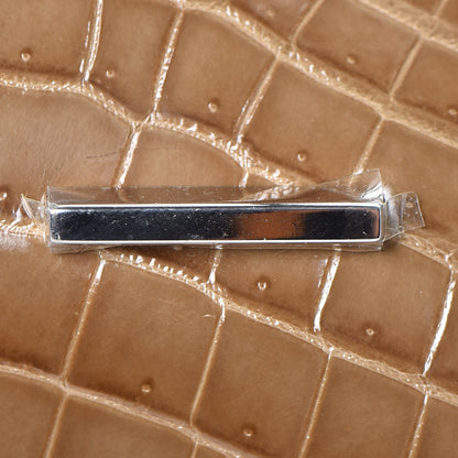 Hermes Niloticus Crocodile Egee Clutch Ficelle 12 of 15