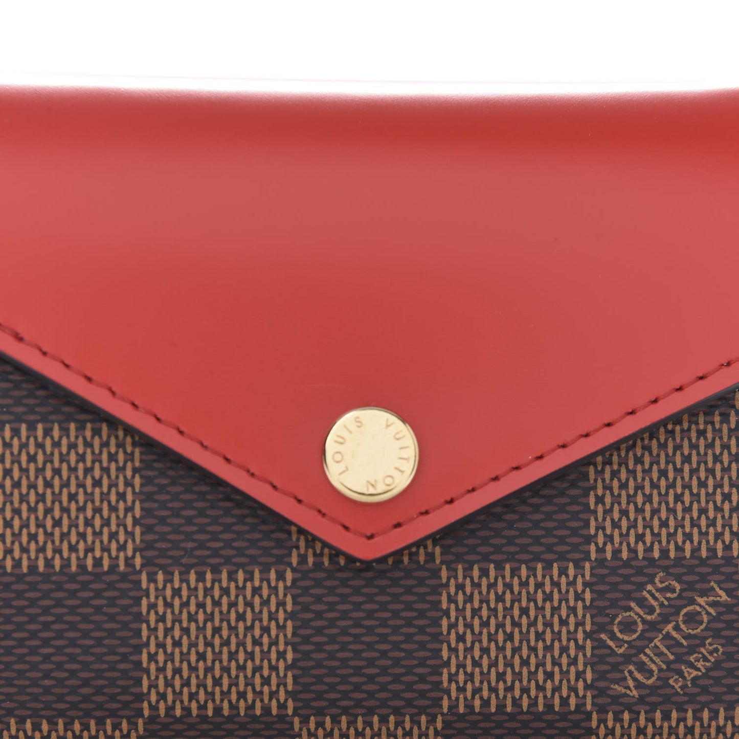 Damier Ebene Zoe Wallet Cherry