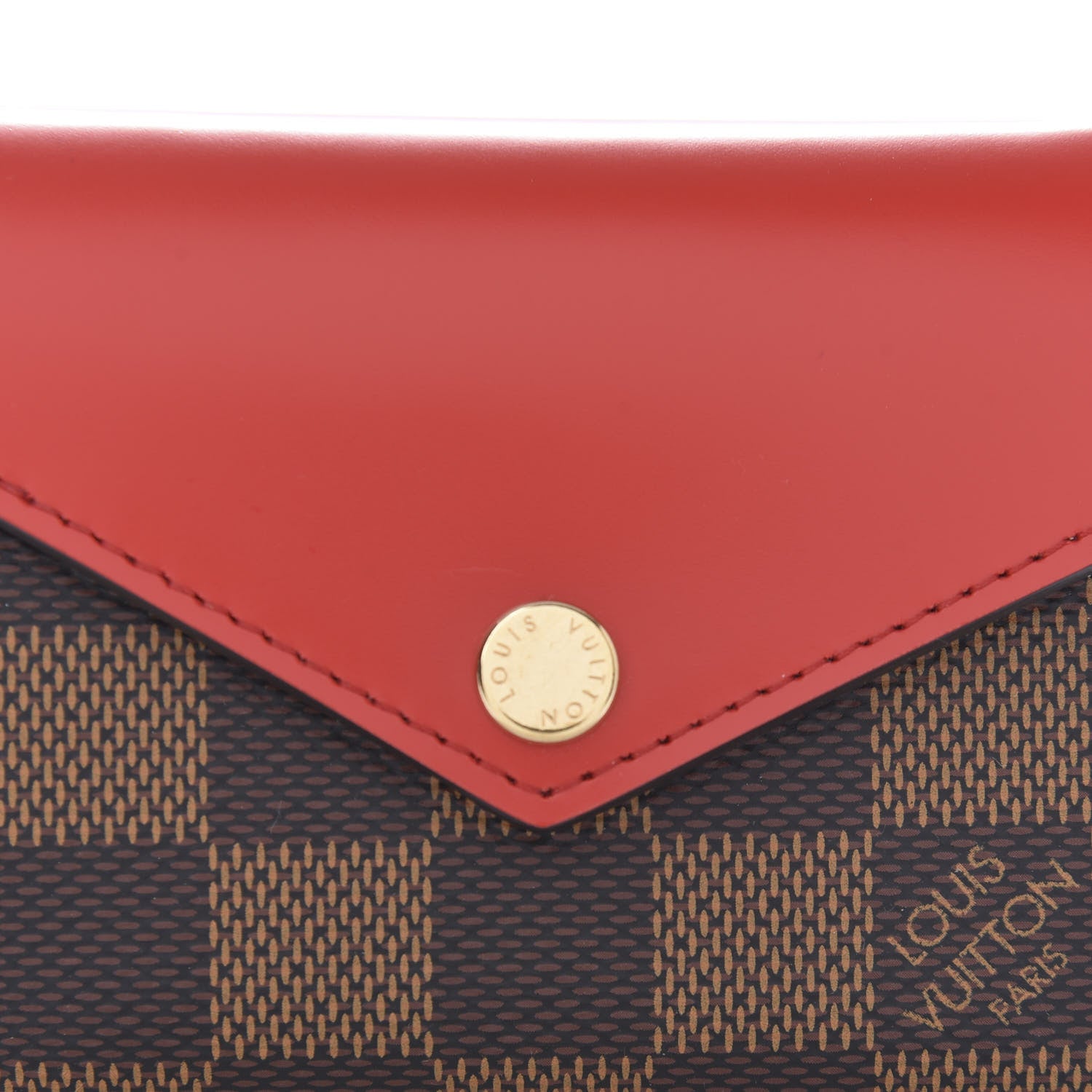 Louis Vuitton Damier Ebene Zoe Wallet Cherry 9 of 9