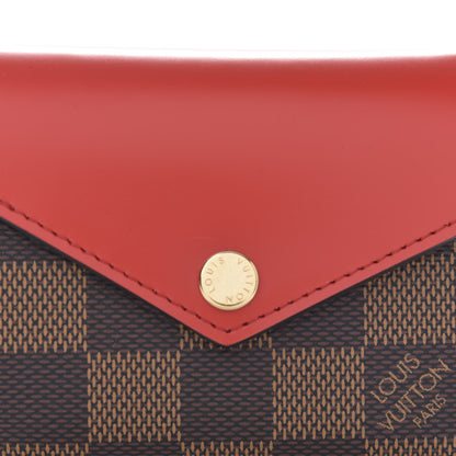 Louis Vuitton Damier Ebene Zoe Wallet Cherry 9 of 9