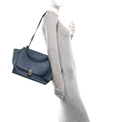 Celine Drummed Calfskin Suede Medium Trapeze Orage 2 of 10