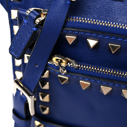 Valentino Garavani Vitello Rockstud Triple Zip Crossbody Bag Blue Delft 8 of 8