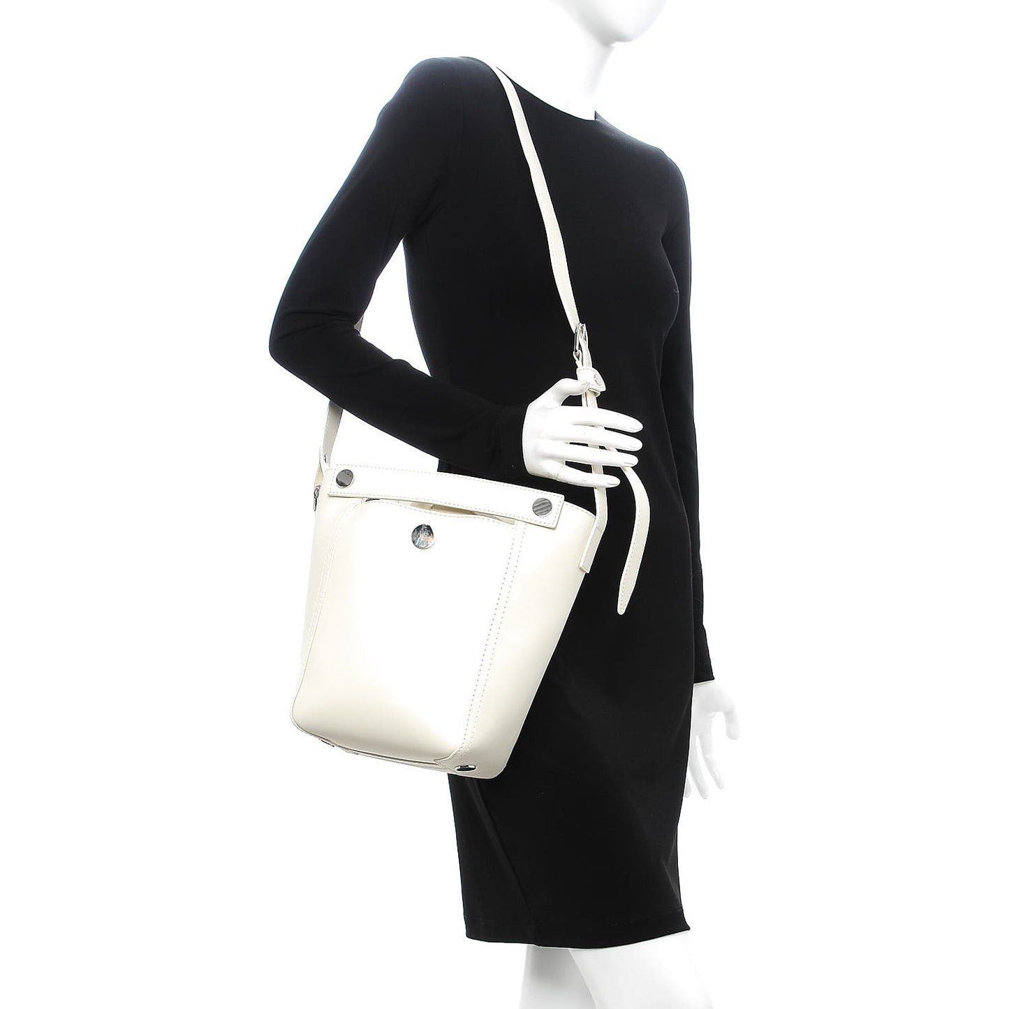 3.1 Calfskin Small Dolly Crossbody Bag White