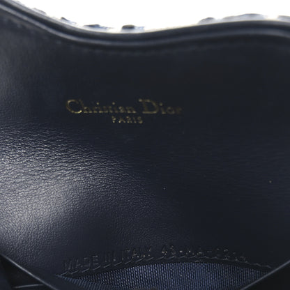 Christian Dior Oblique Saddle Card Holder Blue 7 of 7