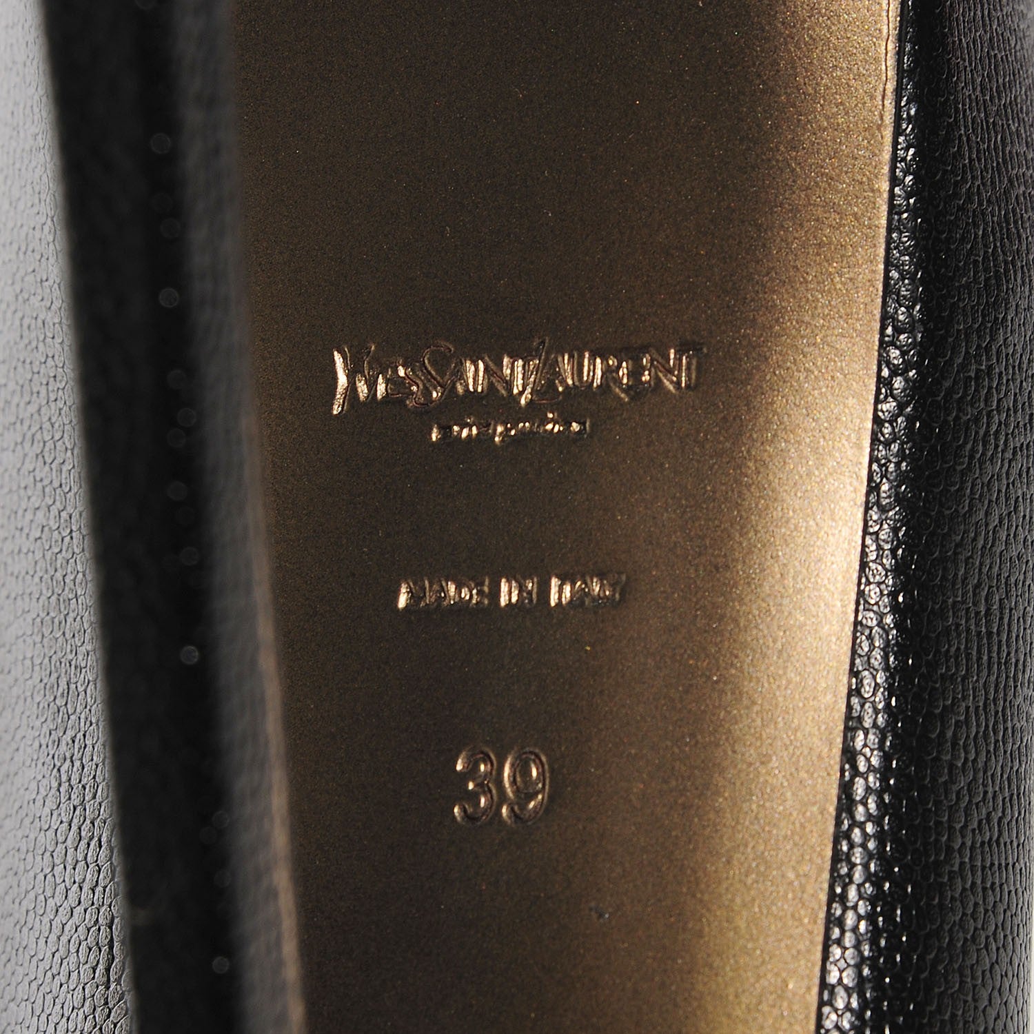 Saint Laurent Vernigolf Tribute Two Platform Pumps 39 Black 6 of 8