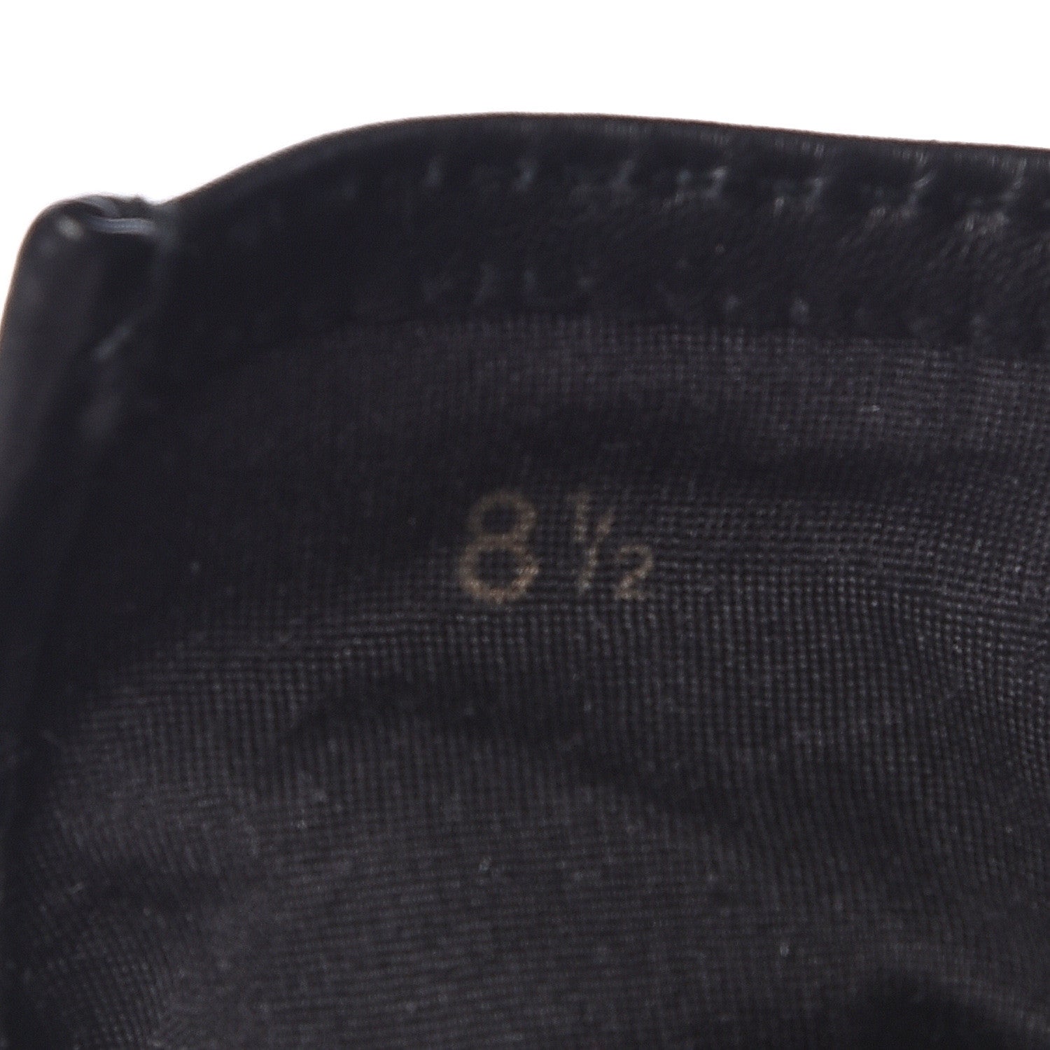 Hermes Lambskin Soya Kelly Lock Gloves 8.5 Black 4 of 4