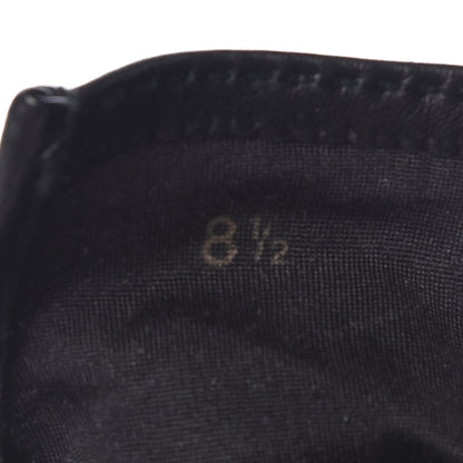 Hermes Lambskin Soya Kelly Lock Gloves 8.5 Black 4 of 4