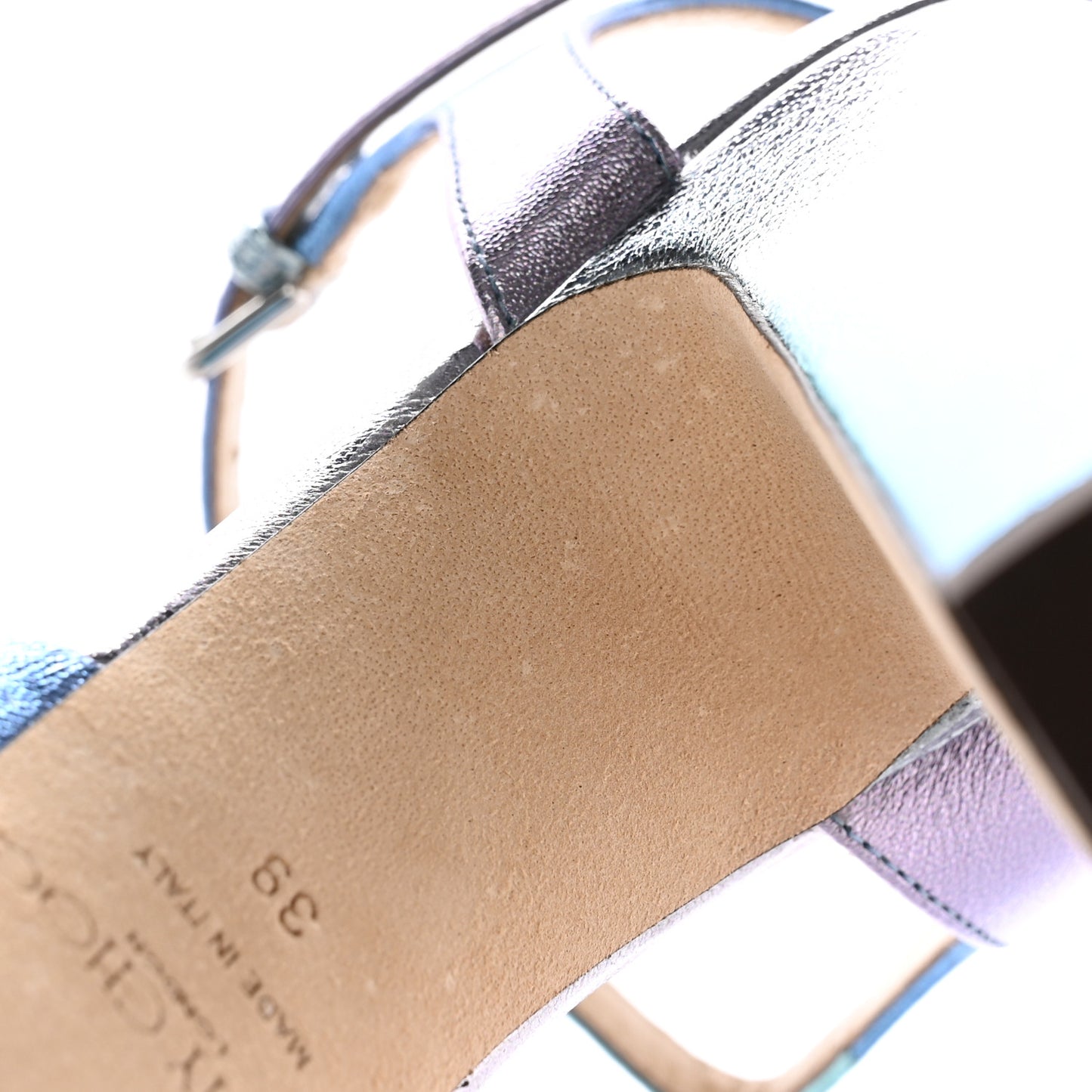 Calfskin Heloise Ankle Strap Platform Sandals 39 Multicolor