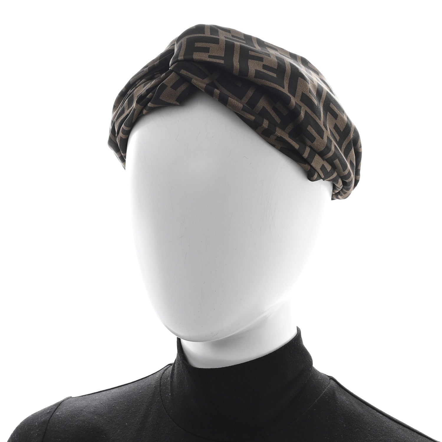 Fendi Silk FF Logo Headband Tobacco 1757866 – FASHIONPHILE