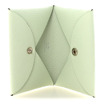 Hermes Chevre Mysore Calvi Card Case Vert Fizz 5 of 8