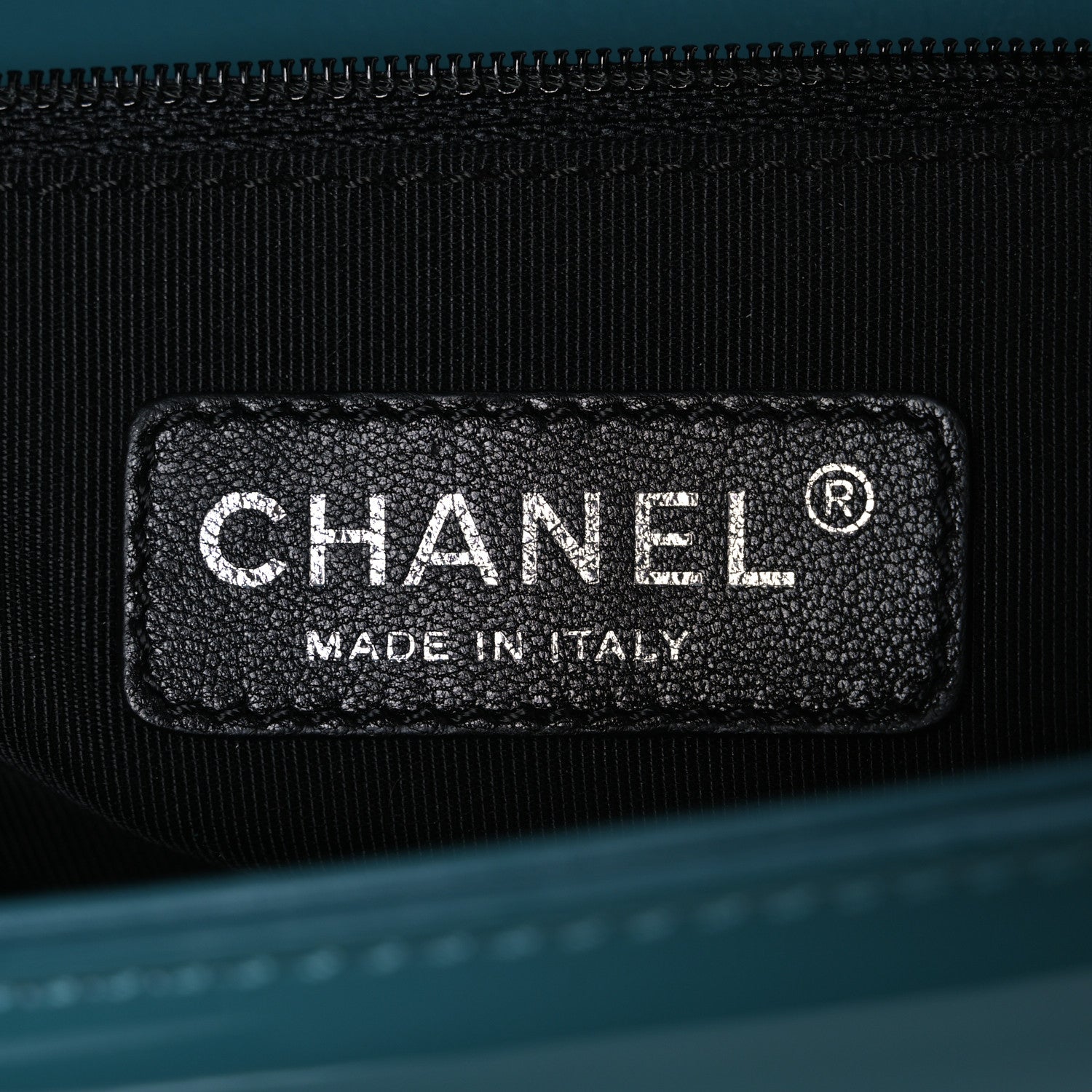 Chanel Patent Calfskin Quilted New Medium Plexiglass Boy Flap Turquoise 6 of 11