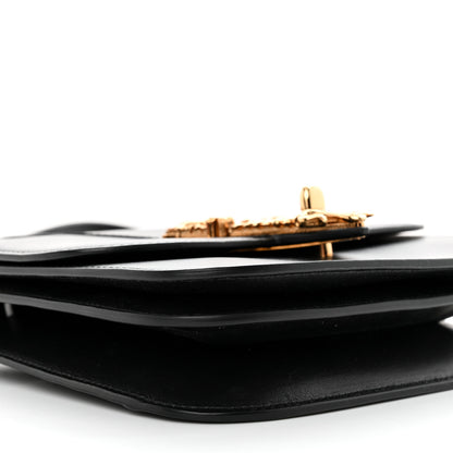 Versace Vitello Barocco Virtus Small Top Handle Shoulder Bag Black 9 of 18