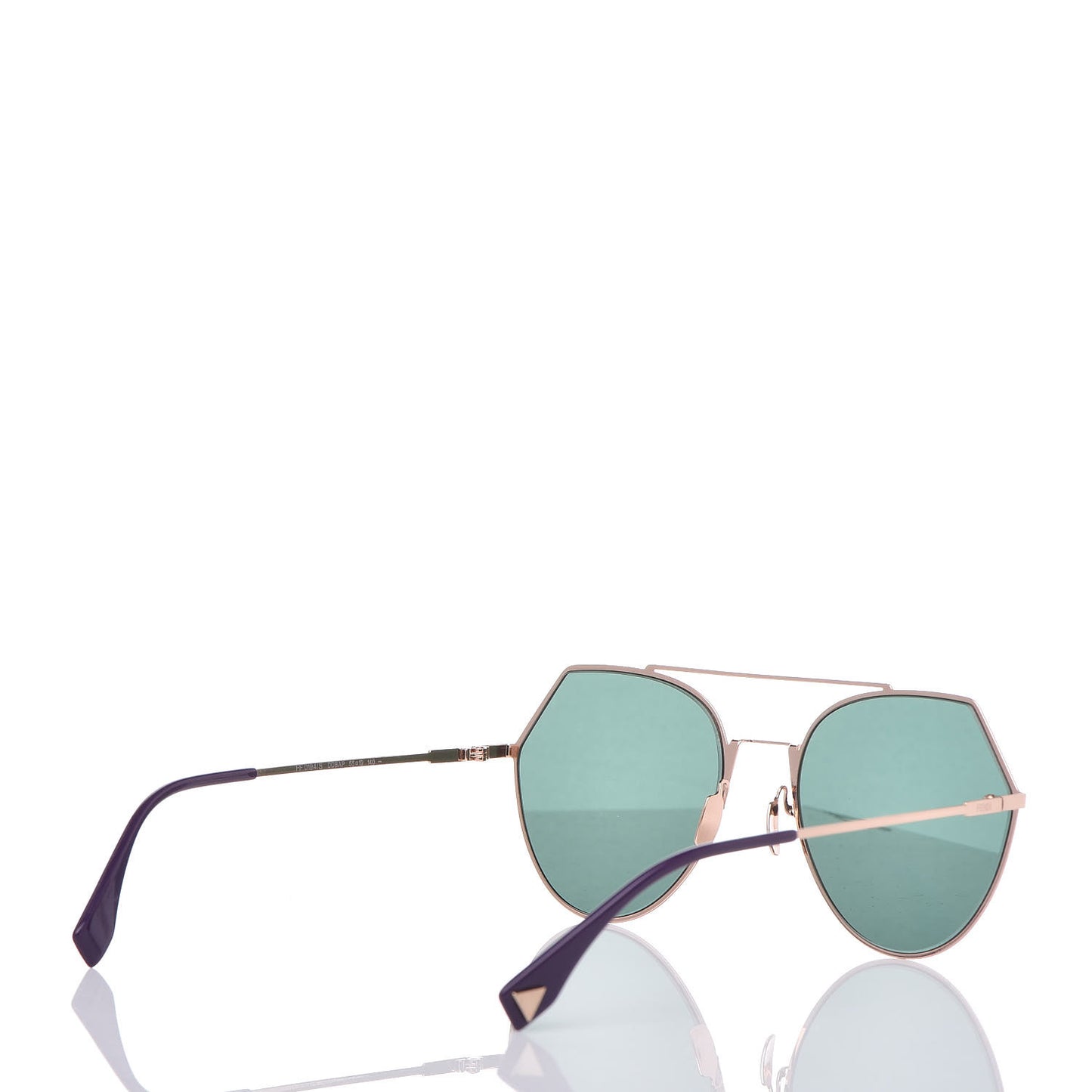 Metal Geometric Sunglasses FF 0194/S Gold