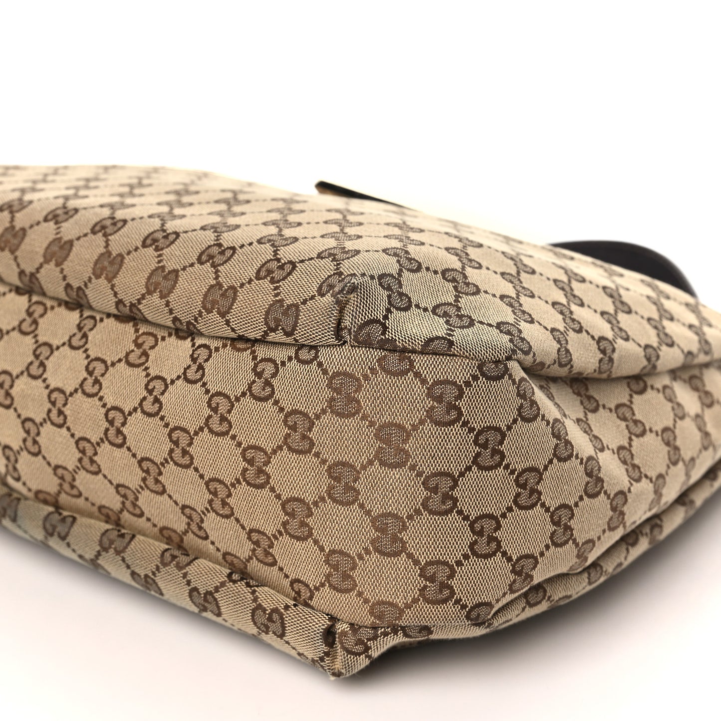 Monogram Large New Ladies Web Hobo Dark Brown