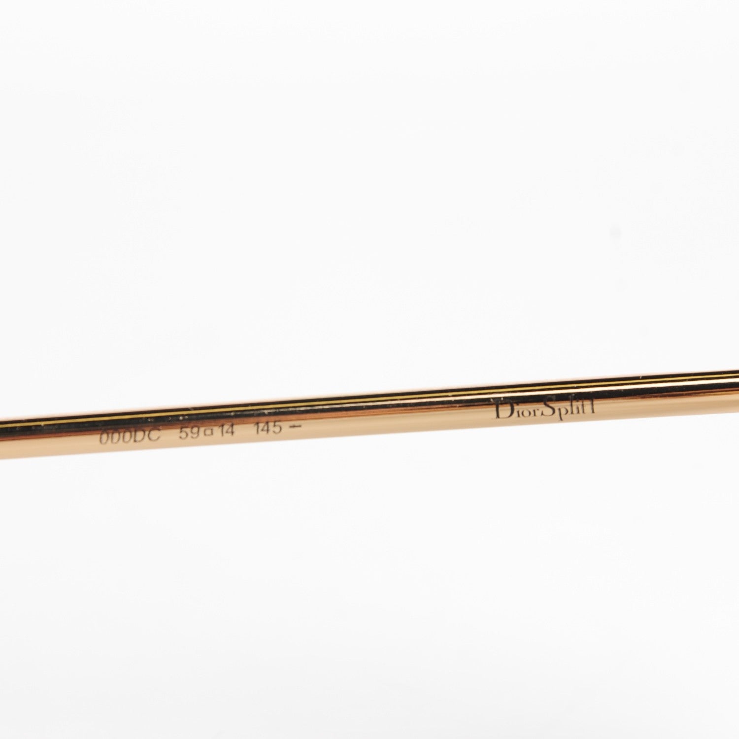 Christian Dior Split 1 Aviator Sunglasses Gold Silver 5 of 6