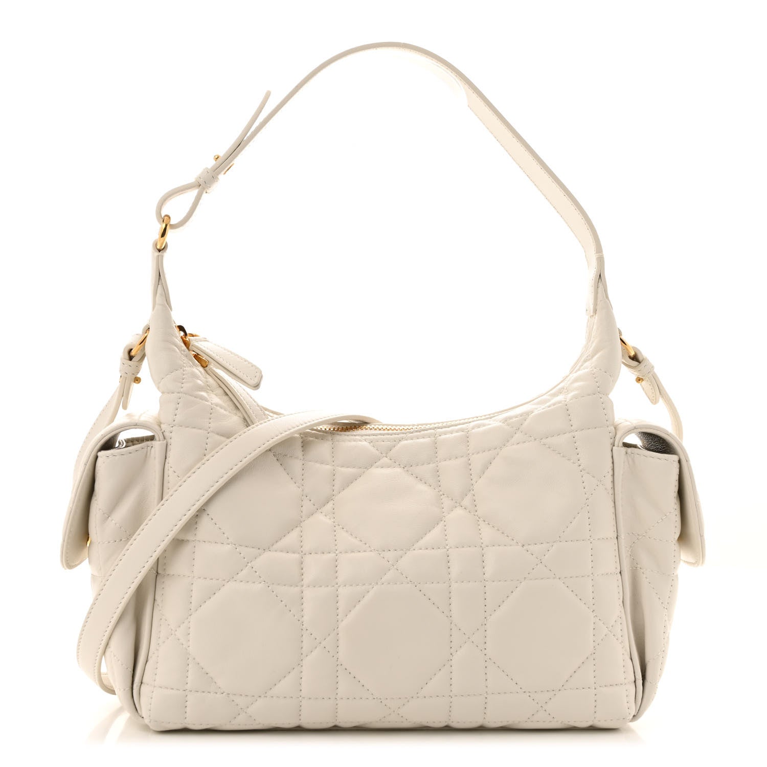 Christian Dior Lambskin Macrocannage Medium D-Dream Bag Latte 1 of 12