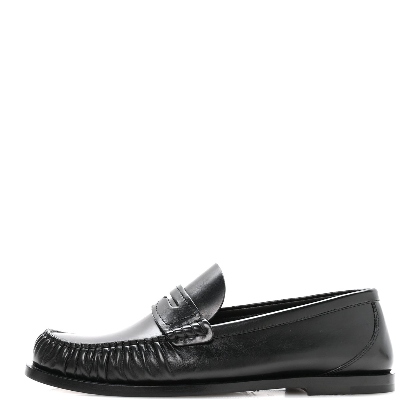 Calfskin Penny Loafers 39 Black