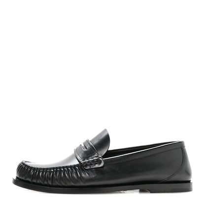 Saint Laurent Calfskin Penny Loafers 39 Black 1 of 9