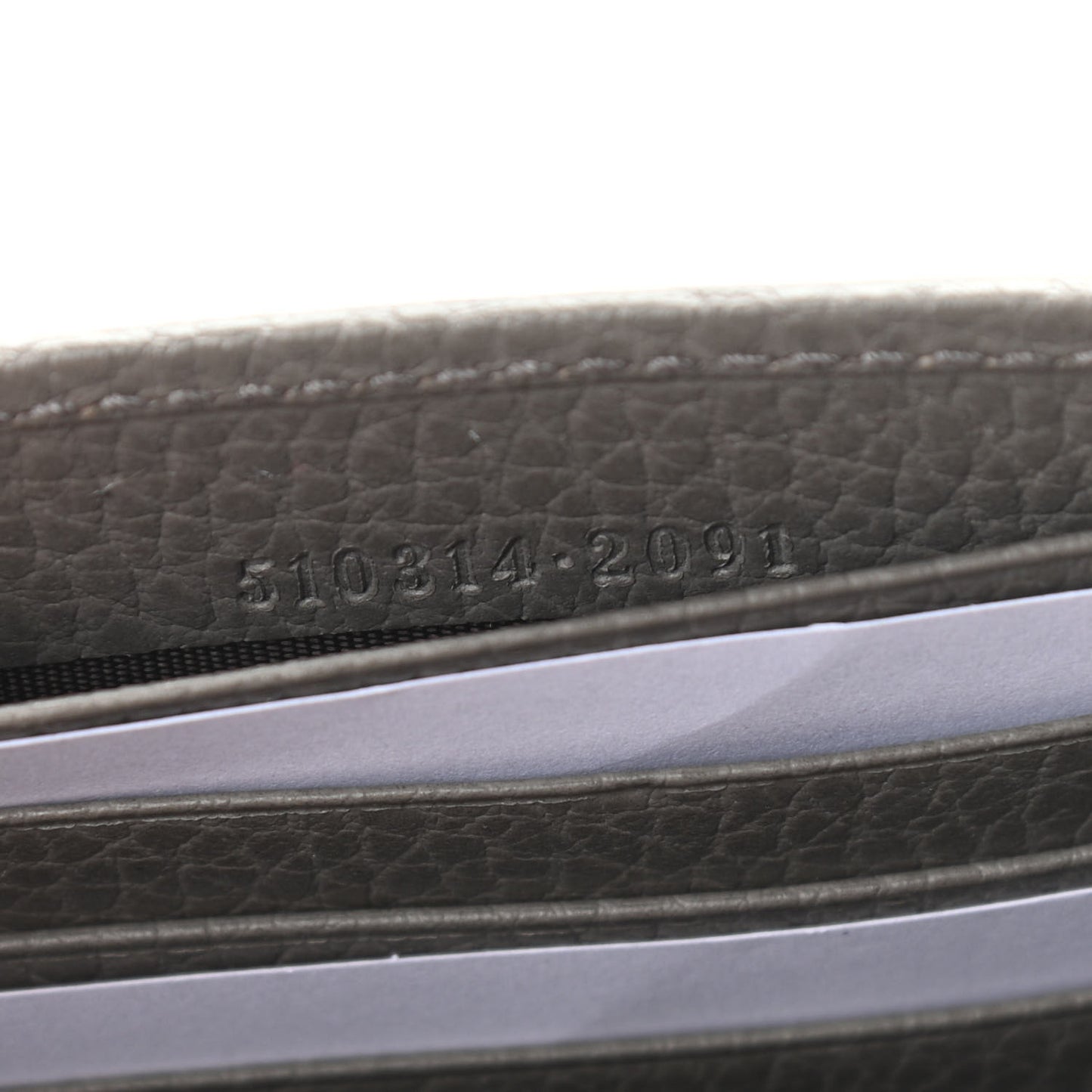 Dollar Calfskin Interlocking G Chain Wallet Loess