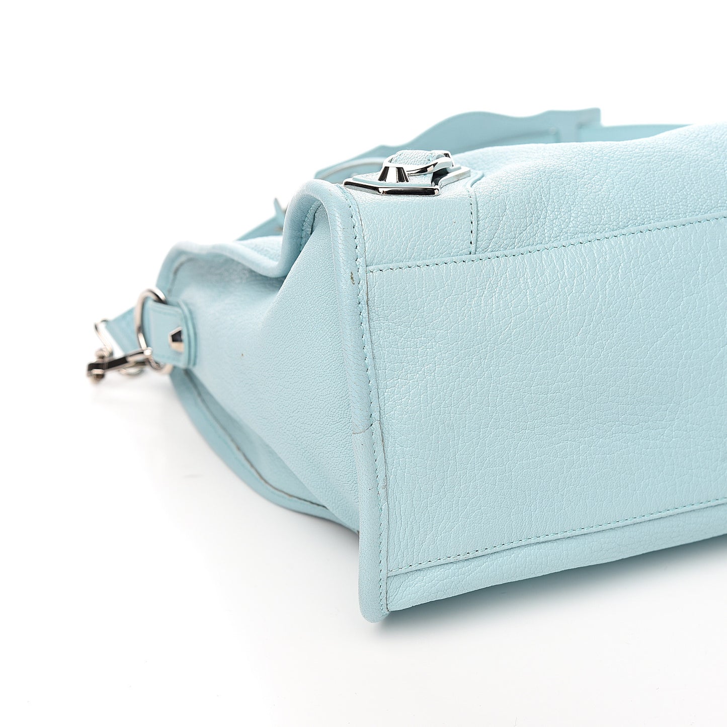 Chevre Silver Metallic Edge Hardware City Bleu Maldives