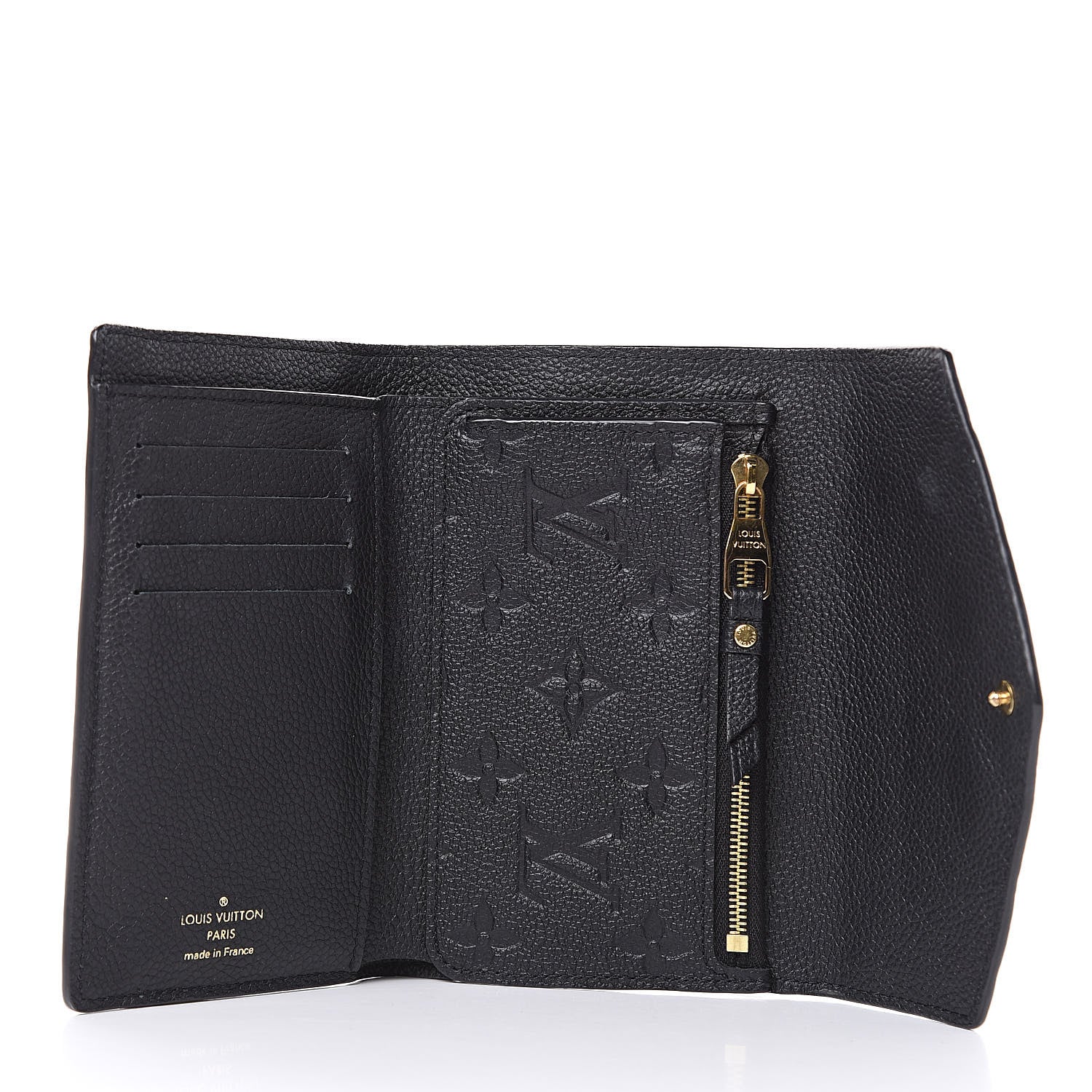 Louis Vuitton Empreinte Compact Curieuse Wallet Black 5 of 7