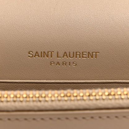 Saint Laurent Smooth Calfskin Classic Monogram Kate Tassel Chain Wallet Dark Beige 6 of 11