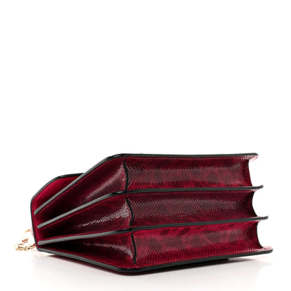 Bulgari Shiny Karung Serpenti Forever Top Handle Red 4 of 12