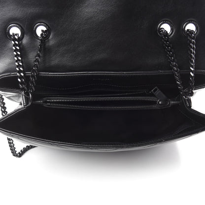 Saint Laurent Calfskin Y Quilted Monogram Medium Loulou Chain Satchel Black 6 of 12