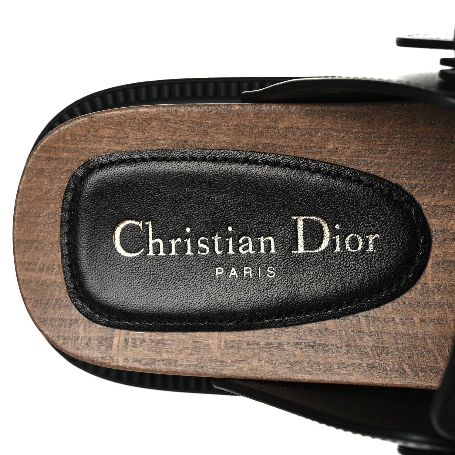 Christian Dior Calfskin Diorquake Buckled Lug Sole 15mm Clogs 39 Black 8 of 8