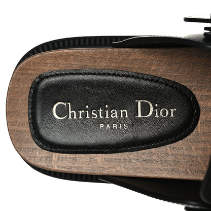 Christian Dior Calfskin Diorquake Buckled Lug Sole 15mm Clogs 39 Black 8 of 8